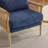 Masson Chenille Accent Chair Armchair With Pillow-1345830609