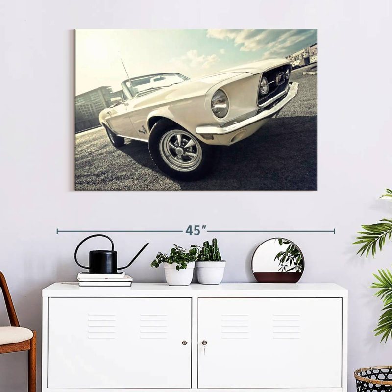 Voiture décapotable Ford Mustang de 1968, H 26 po x l 39 po