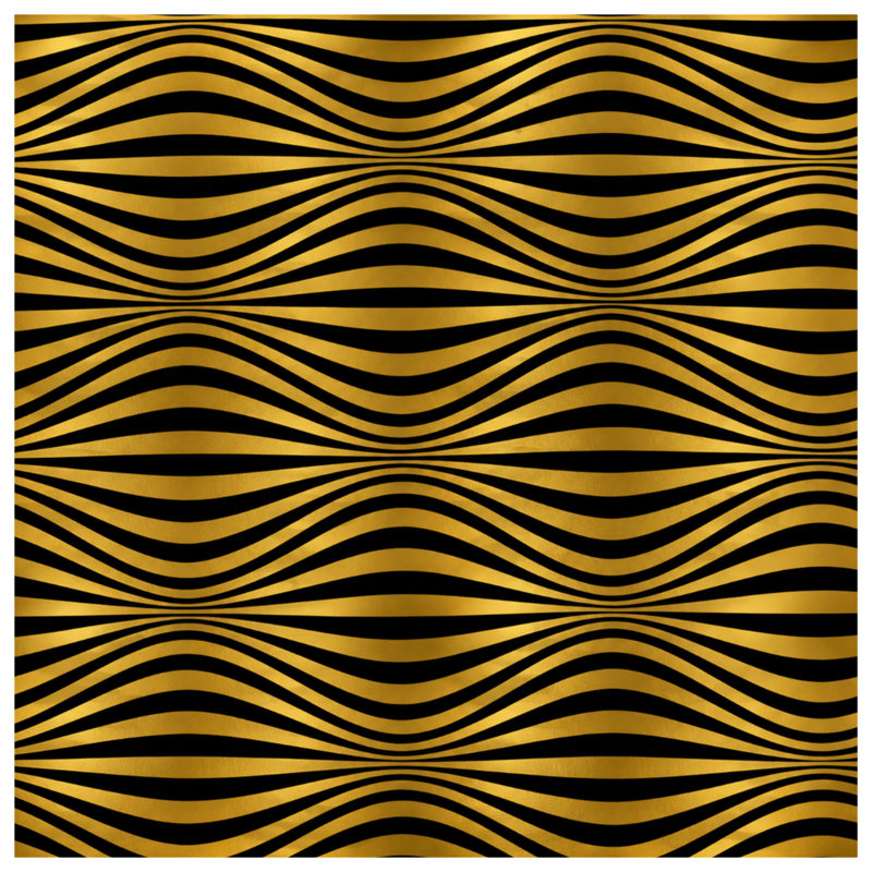 Tapisserie murale «Gold», H 68 po x l 80 po avec 4 œillets