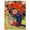 «Red Flowers with Jar» par Sheila Golden, reproduction d'art sur toile