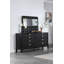 Commode miroir noir