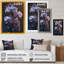 Orchidée blanche lumineuse avec lueur mauve III - reproduction sur toile-432672763-432672752