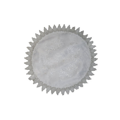 Shanelle Polyester Embroidered Round Placemat