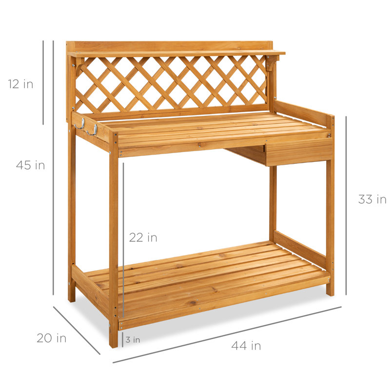 Ronard Potting Bench, Brown