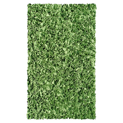 Coton tissé à la main vert clair Tapis décoratif