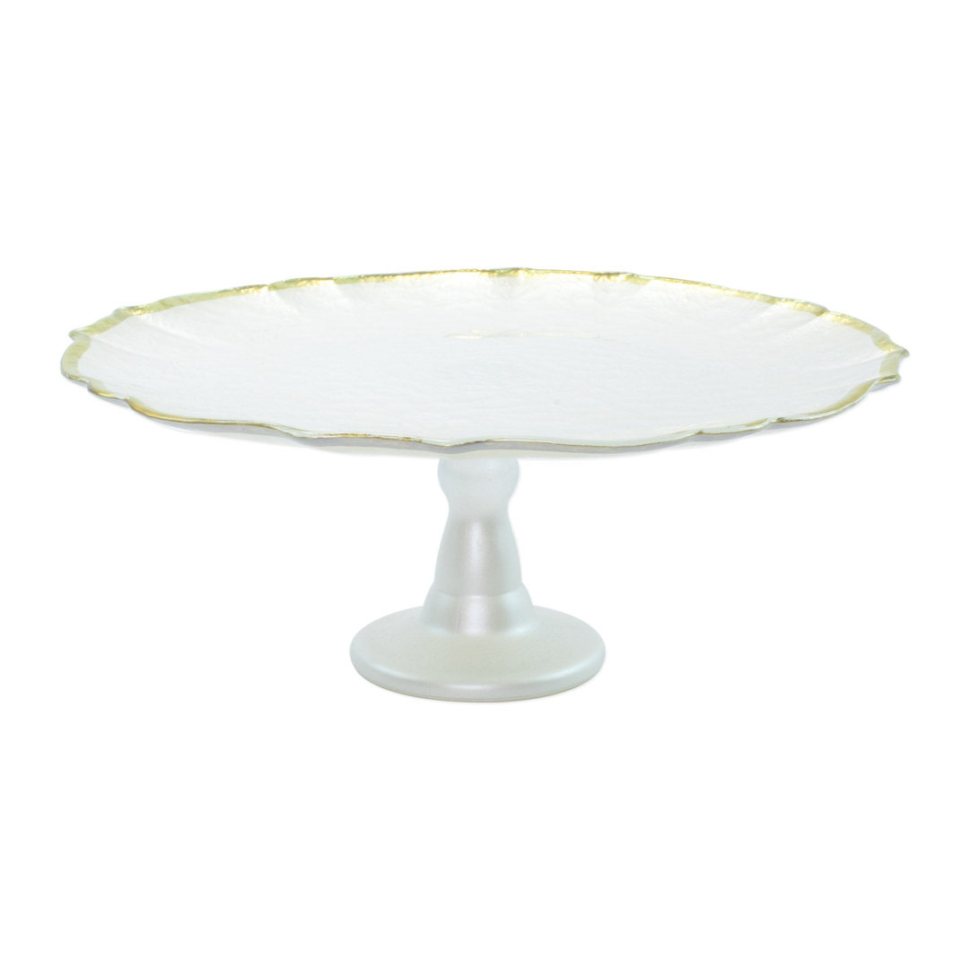 Baroque Glass Cake Stand VIETRI 