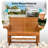 Solid Wood Two-Person Patio Glider-508783771