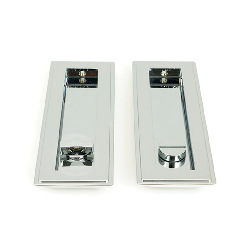 Door Accessory, 17.5cm H x 6cm W x 1.3cm D, Polished Chrome