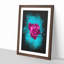 Fuscia Pink Dying Rose - Framed Print-56742786-56742787