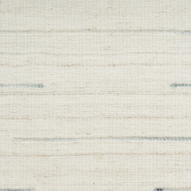 Anerinda Solid Hand Loomed Wool/Cotton Area Rug in Ivory, Rectangle 2' x 4'