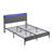 Mesum Fabric Upholstered Frame with LED Lights-172840091