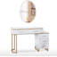 Coiffeuse Mercer41 avec miroir, coiffeuse de maquillage avec tiroirs, commode coiffeuse