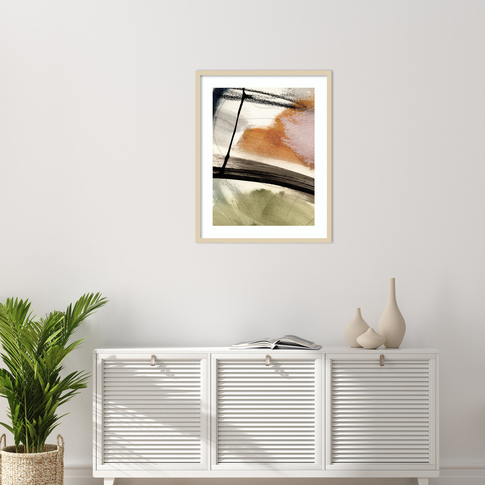 Light No 2 by Dan Hobday Wood Framed Wall Art Print, Brown, 33" H x 26" W