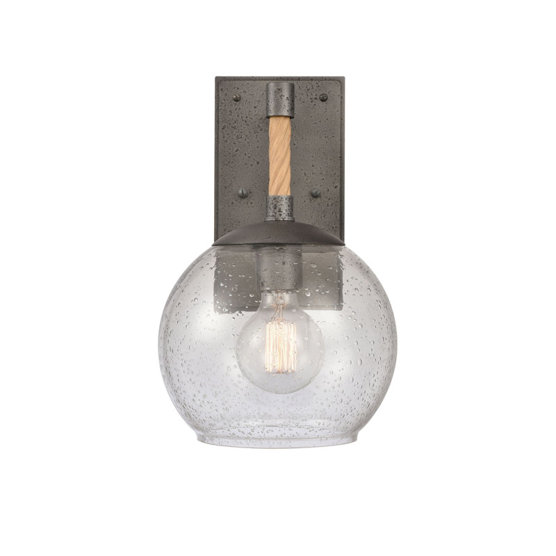 Orlando 13.5'' High 1-Light Outdoor Sconce - Iron, 13.5" H x 8.25" W x 10" D