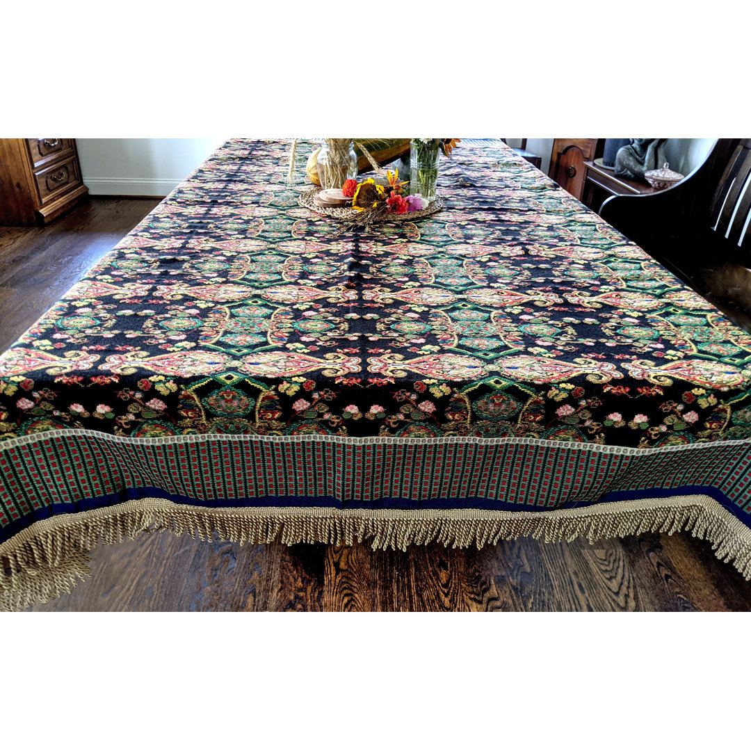 Jacquella Paisley Cotton Blend Tablecloth Bungalow Rose 