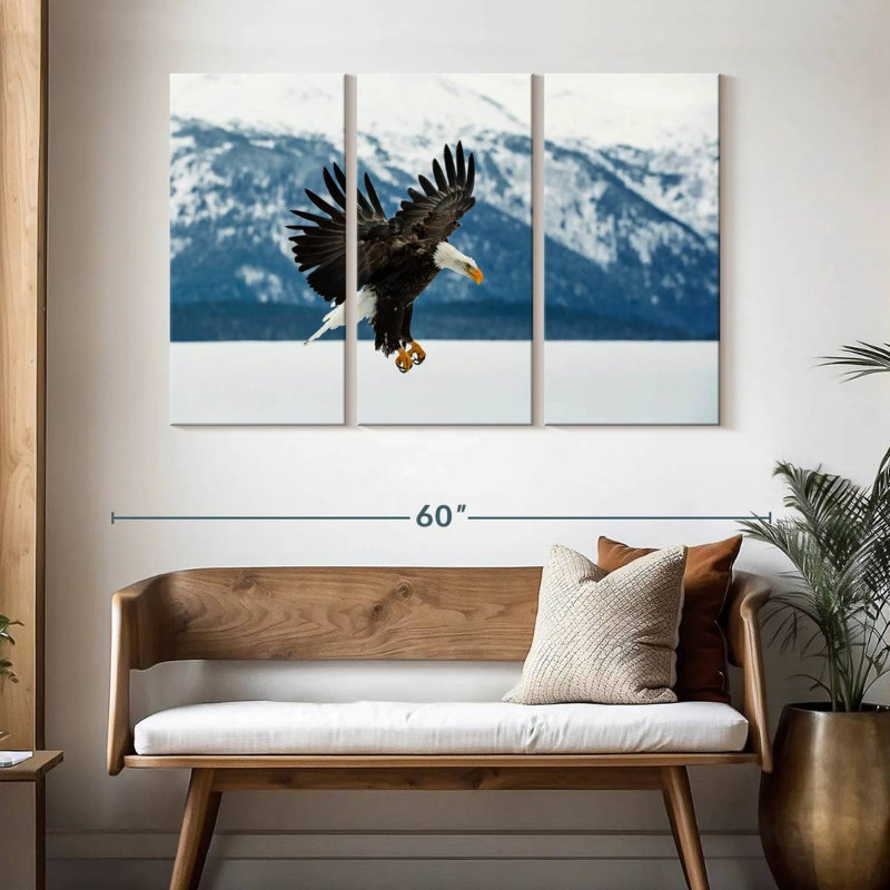 Brampt Alaskan Eagle, 32" H x 50" W