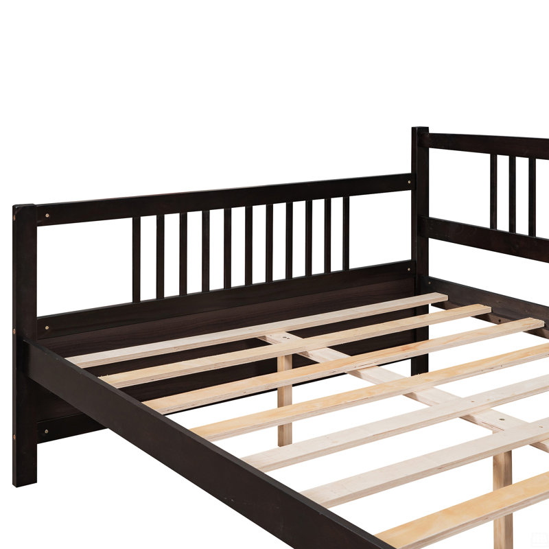 Full Size Daybed With Support Legs, Espresso