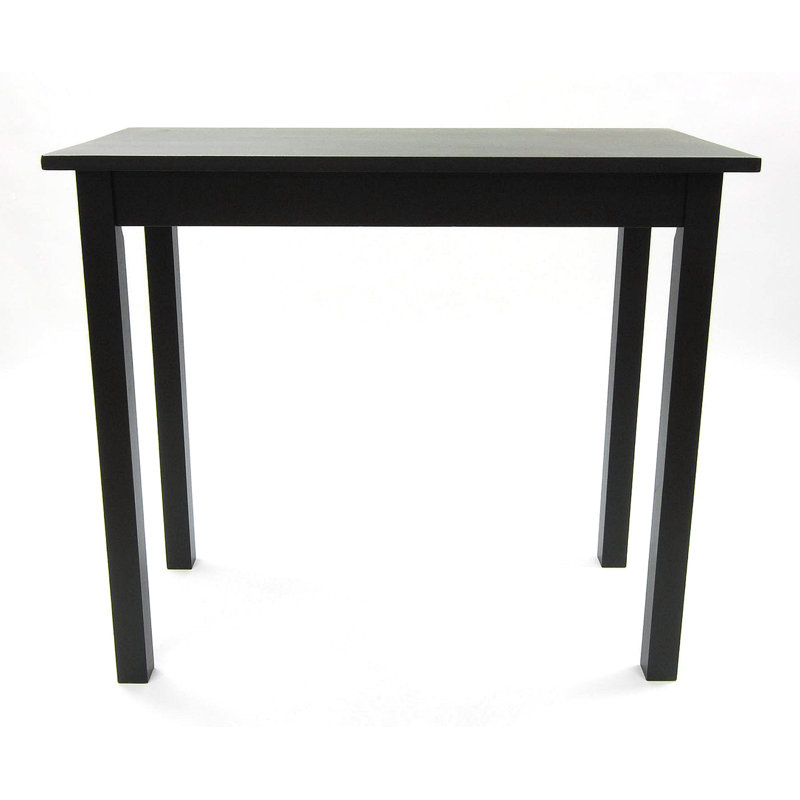  Ensemble de salle à manger à deux pieds Hershman pour 2 personnes (noir antique), Noir