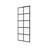 DeerValley 32"×78" Fixed Glass Shower Door, Durable and Stable 10mm Thick Glass Panel, Frameless Door, Bathroom Shower Screen, Easy to Clean, Tempered Safety Wall Panels with Hardware (Black)