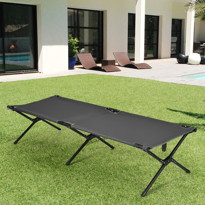 Aahron 67 cm Long Single Chaise, Grey