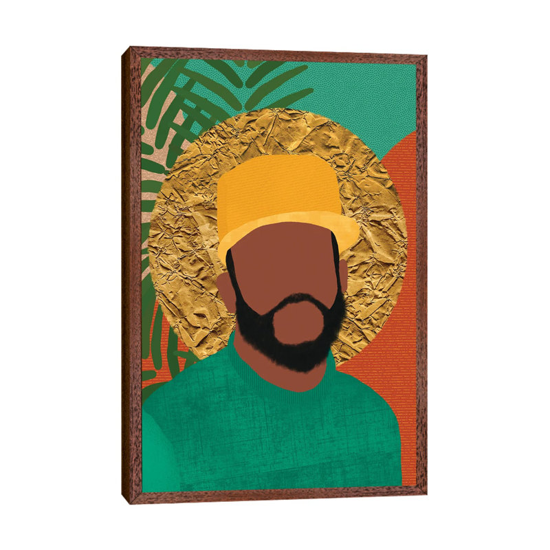 True - Print on Canvas, 66.04 cm H x 45.72 cm W, Classic Brown Wood Framed