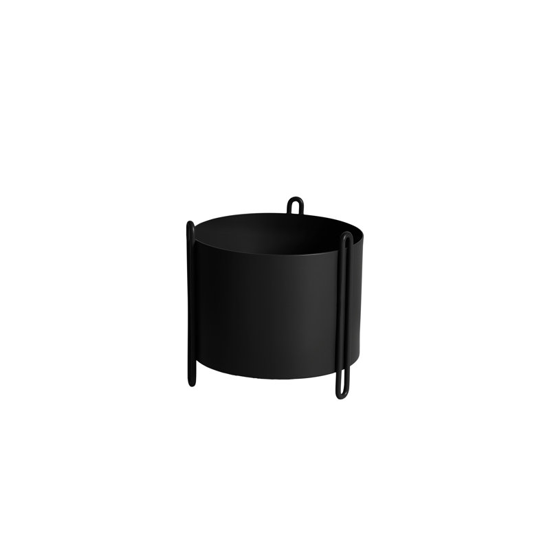Pidestall Planter (Small), Black