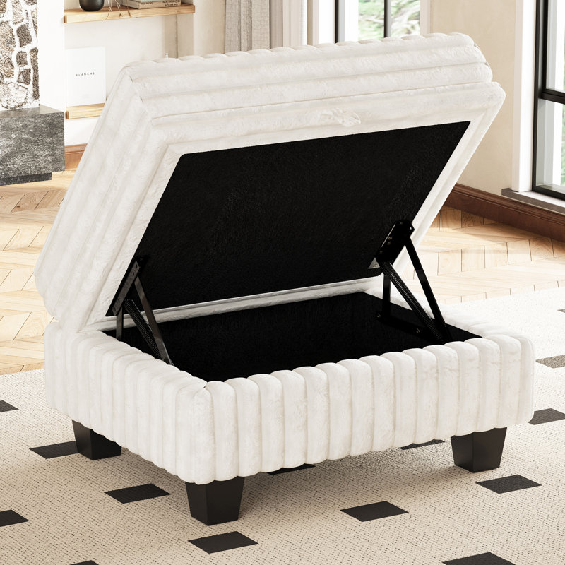 Module de repose-pieds pour canapé modulaire Isolde, Beige