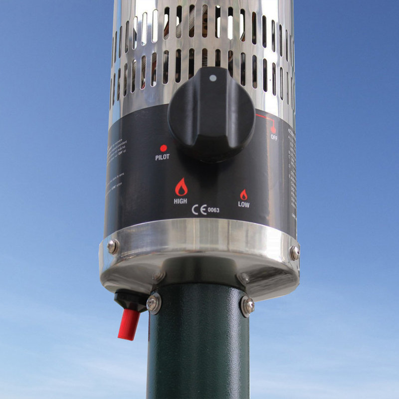 Cabrera Propane Standing Patio Heater, Green