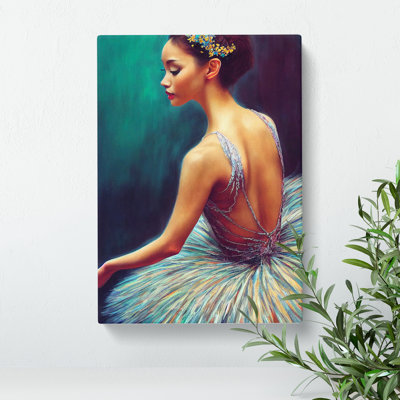 Beautiful Ballerina - Wrapped Canvas Painting