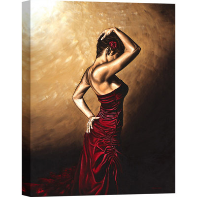 Flamenco Woman by Richard Young - Wrapped Canvas Print
