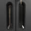 Armoire de garage en métal avec roulettes - Robuste et fiable pour le garage, le bureau et la maison. Tablettes intérieures réglables, roulettes verrouillables à mouvement lisse, surface surélevée, commode. Acier noir. L 30,24 po x P 16,05 po