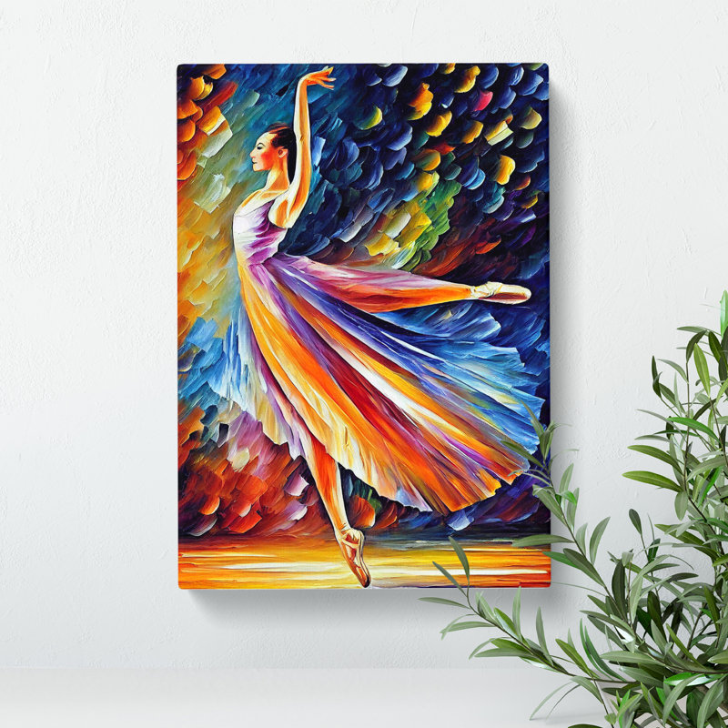 Ballerina Dancer No.5 - Wrapped Canvas, 50cm H x 35cm W x 3cm D