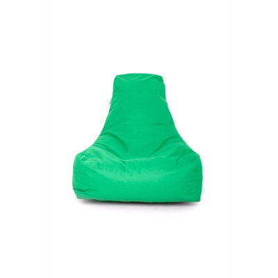 Fauteuil à billes vert de qualité supérieure, 29,5 po x 21,7 po | 100% polyester avec tissu impertex imperméable | Rembourrage écologique en billes de polystyrène recyclées | Housse amovible à fermeture à glissière, parfaite pour les salons et la détente
