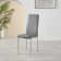 Alezzo Modern High Gloss Extendable Dining Table Set with 8 Quilted Faux Leather Dining Chairs