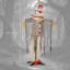 68 "Clown citrouille animé d'Halloween grandeur nature, accessoires de fête d'intérieur 68"