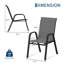 Outdoor Dining Chairs Set of 6, Stackable Patio Chairs with Textilene Fabric and High Back for Backyard Garden Balcony-1024339660