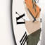Horloge murale moderne abstrait soleil et lune avec feuille II-60328866