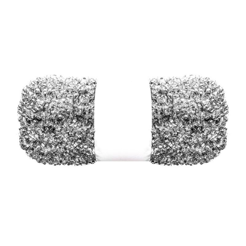 Guirlande 50 'Tinsel Gold, Argent