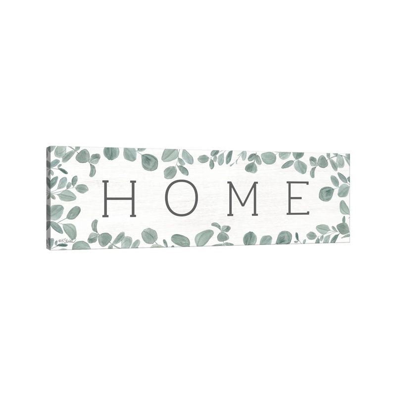 Home Eucalyptus I by Kate Sherrill - Panoramic Print on Canvas, Wrapped Canvas, 121.92 cm H x 40.64 cm W x 1.91 cm D