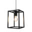 Luminaire suspendu noir à une tête
