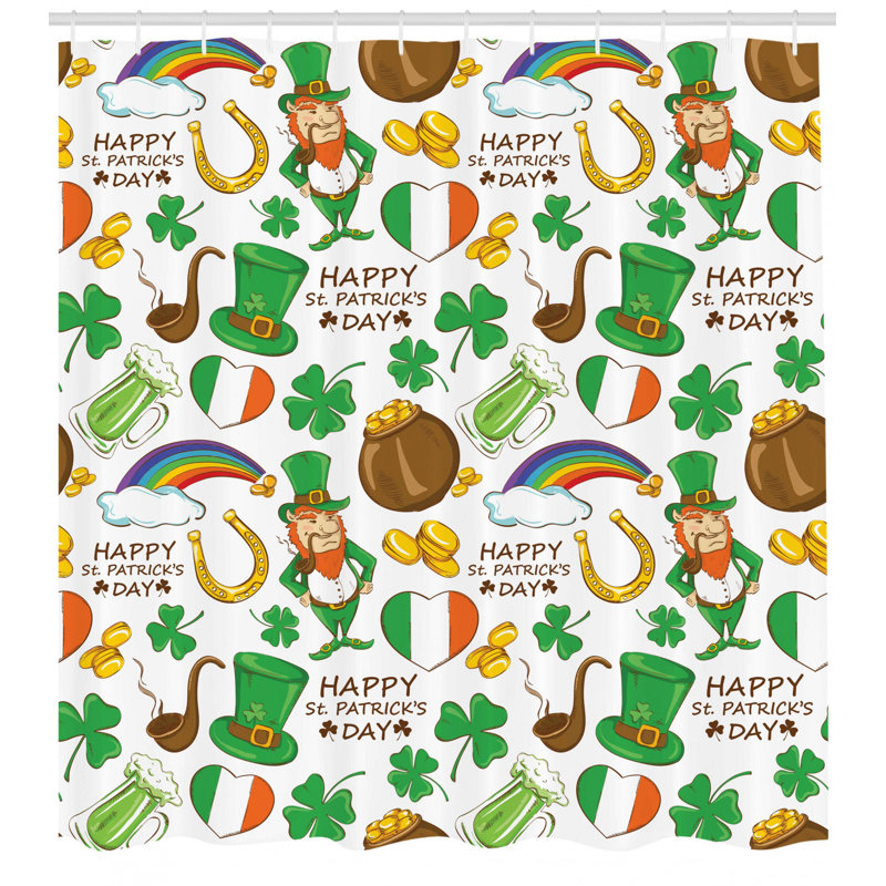 Rideau de douche St-Patrick, H 75 po x l 69 po