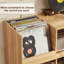 Support de tourne-disque en bois naturel pour 450 albums, table de salle de musique-1773078778