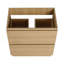 Meuble-lavabo de salle de bain 30 po sans lavabo, meuble-lavabo de salle de bain encastré moderne avec double tiroir, meuble-lavabo de salle de bain autoportant, bois d'ingénierie, chêne
