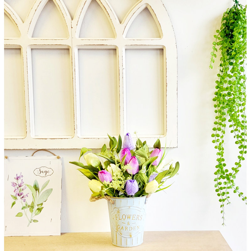 15 " Polyester Tulip Arrangement