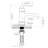 Single Handle Stainless Steel Bathroom Sink Faucet