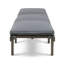 Chaise longue d'extérieur en bois d'acacia massif avec coussin Eugenio-111786440-134477916