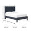 Lit plateforme double Cottrill-123382974