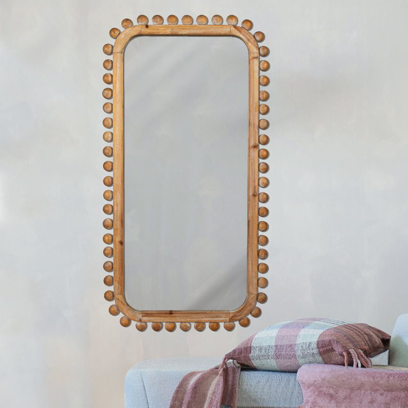 Firwood Boho-Southwestern Rectangular Wall Mirror
