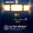 3 - Head LED Solar Powered Outdoor Security Flood Light with Motion Sensor and Timer-87777034