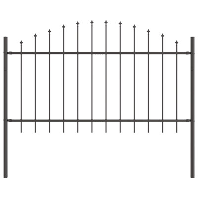 140cm H x 170cm W Powder-Coated Steel Border Fencing